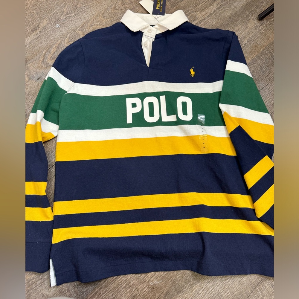 Men’s long sleeve polo